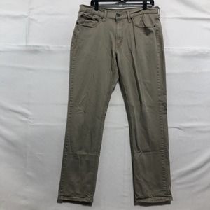 Levi 541 Athletic Fit Tan Denim Jeans White Tab 34x34 Cambodia 98% Cotton Blend